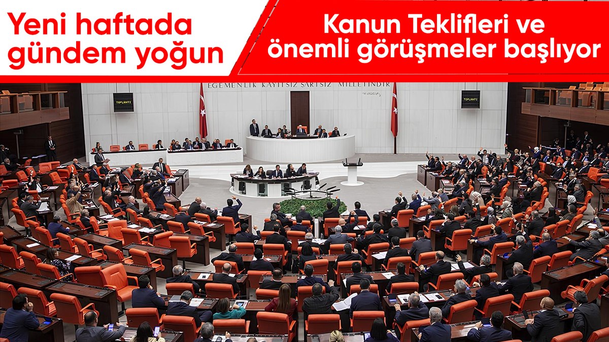 TBMM’de gündem yoğun! Çalışmalar salı günü başlayacak