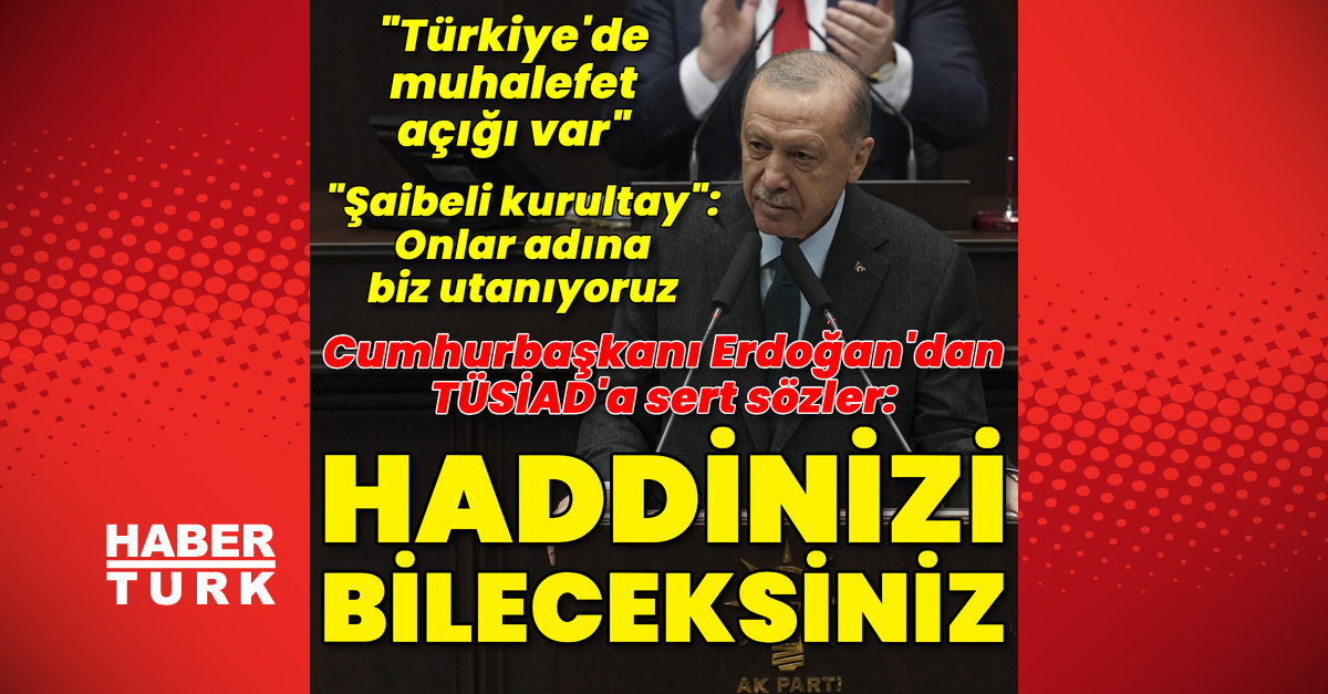 Cumhurbaşkanı Erdoğan: TÜSİAD’ın açıklaması haddini aştı