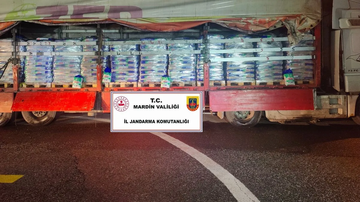 Mardin’de 25.5 ton sahte toz deterjan ele geçirildi