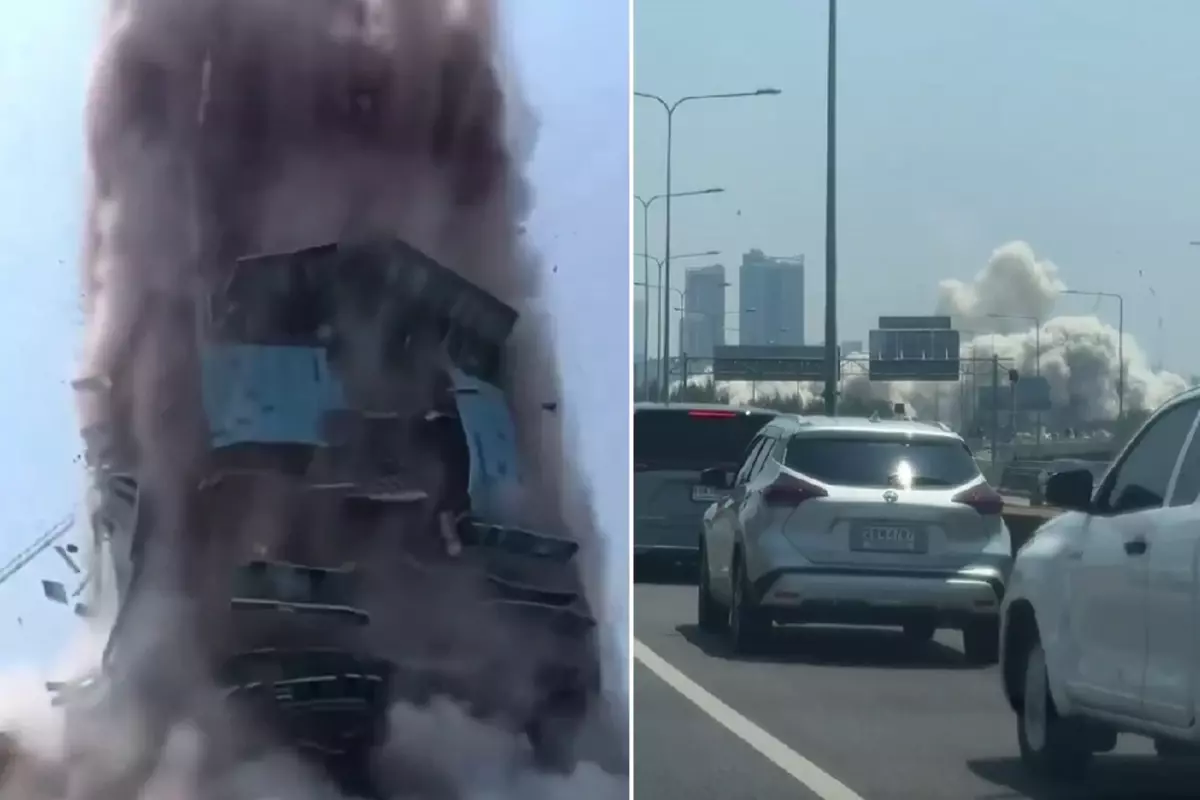 7,7’lik deprem Bangkok’taki gökdeleni saniyeler içinde yerle bir etti